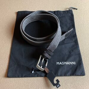🆕 MAGNANNI MEN'S NADAL WOVEN BELT - Grey- XL (44)